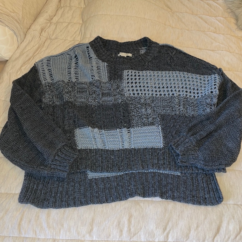 Color block AEO knit sweater